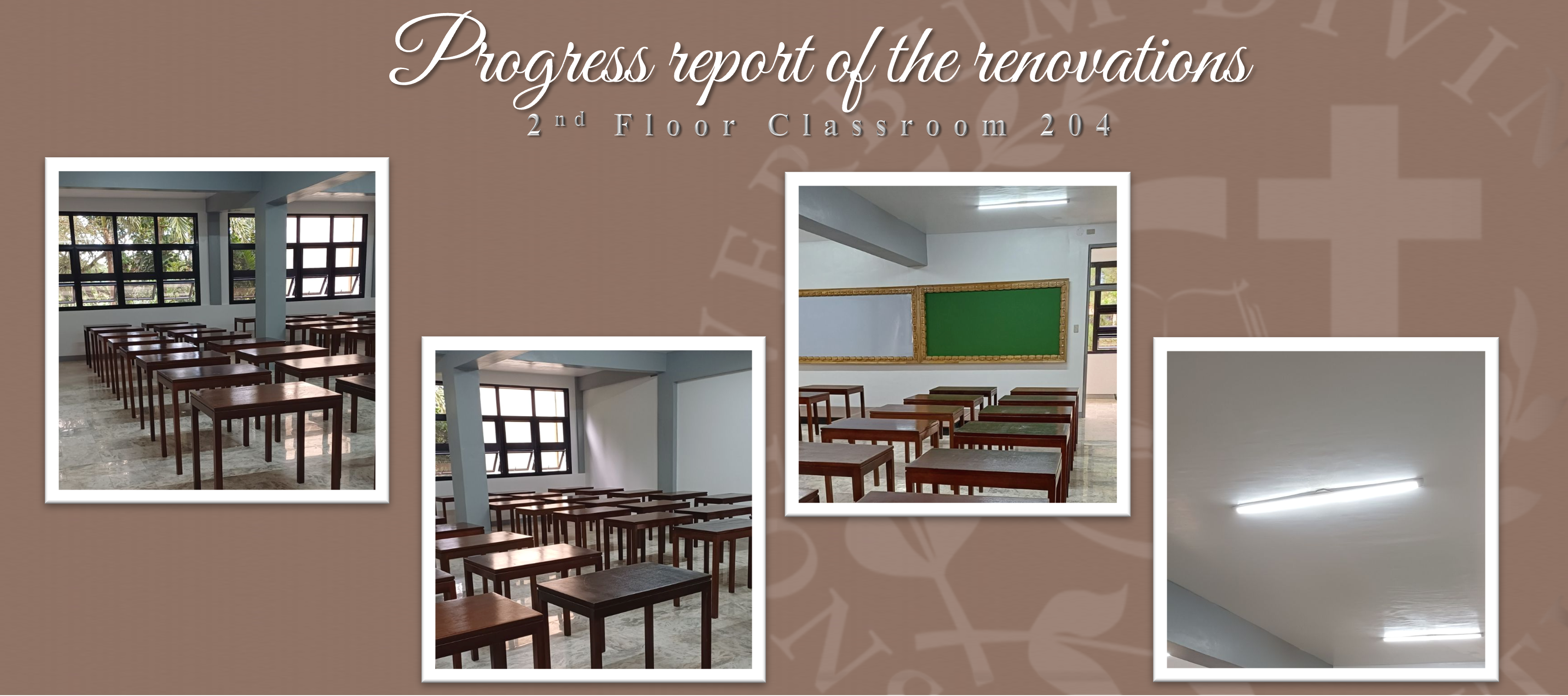 Progress report of the renovations (2nd Floor Room 204)